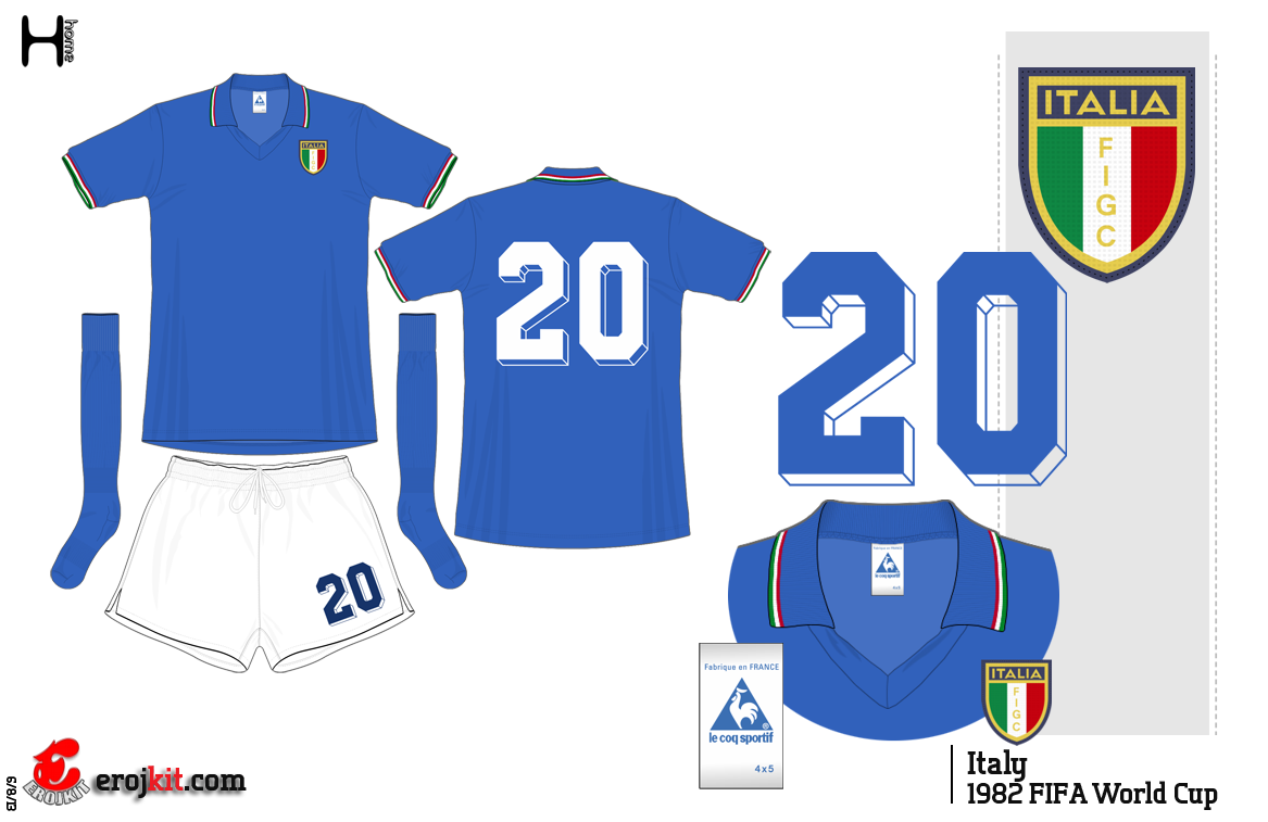 Uniforme Itália 1982