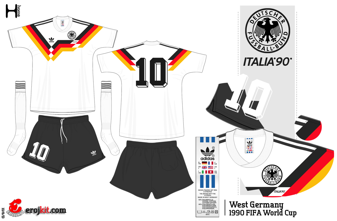 Uniforme Alemanha 1990