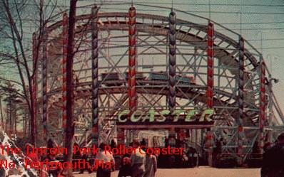 The Coaster in it's original glory, before the park closed and the ride was left behind.