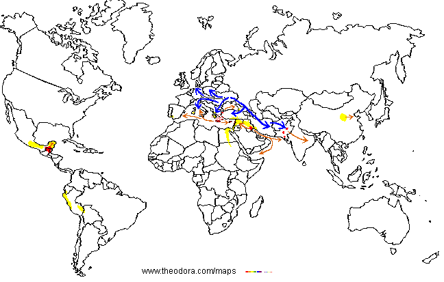 ancient civilizations schematic map