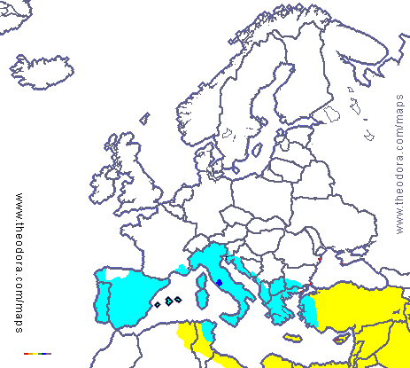 Roman Empire 133 B.C. schematic map