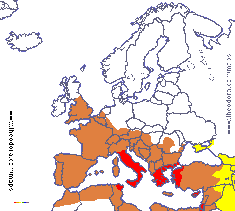 Populistic Roman Empire schematic map