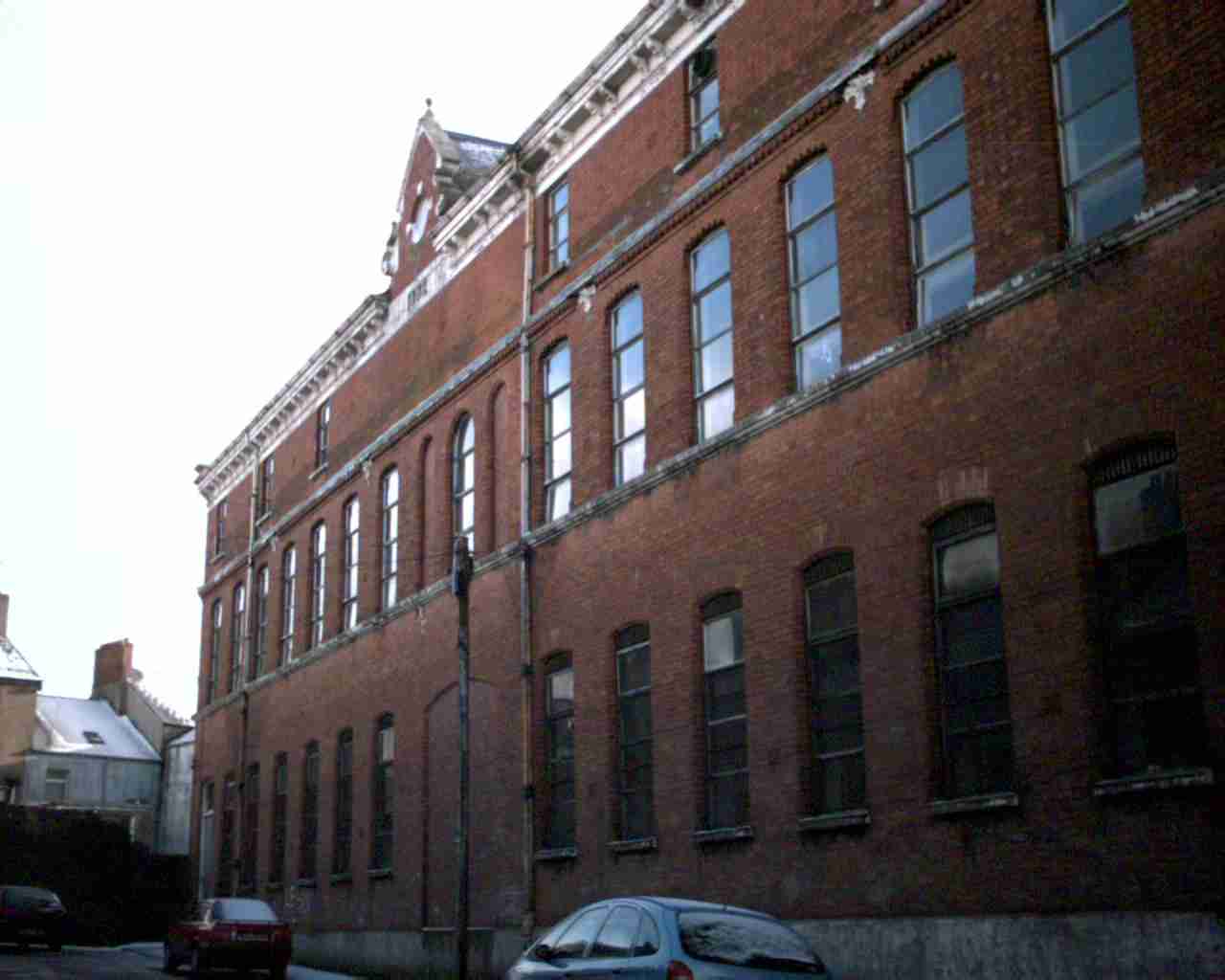 This is a photograph of the now derelict Ben Sherman shirt factory