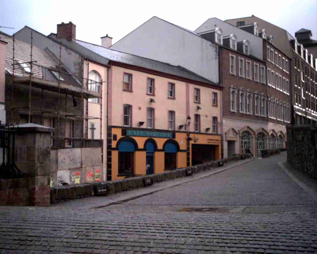 This is a photograph of the former shirt factory of Huntwright Co.