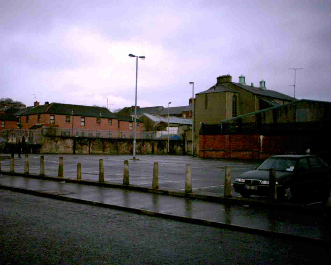 This is a photograph of the former site of the Paragon shirt factory.