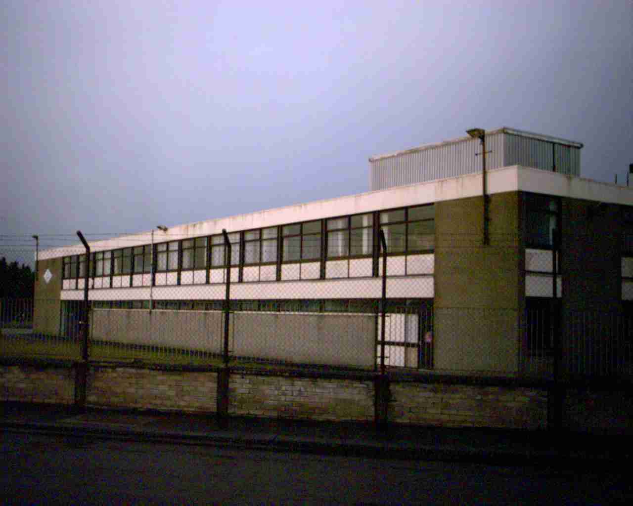 This is a photograph of the former Peter England shirt factory.
