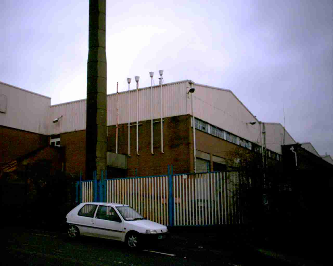 This is a photograph of the former Rocola shirt factory.