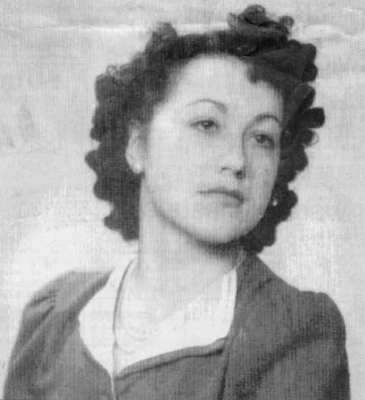 This is a picture of Mina during her days at Tillie & Henderson shirt factory.