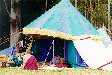 Talisem's hand painted Middle Eastern tent. Copyright � Jenny Baker.