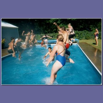 This would be everybody jumping in at once. Dorks!