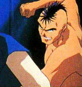 Domon used the Saturn Ring to defeat Kurei's muscle menace.