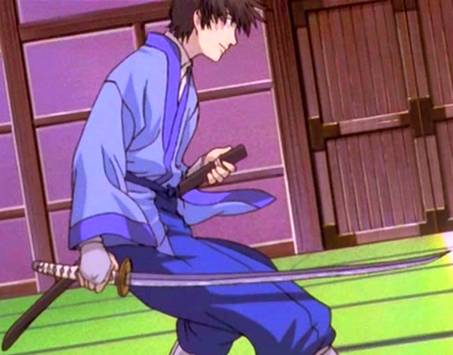 Sou drawing his sword