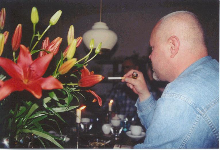 Magnus at Kari�s in Amsterdam, Queens-day 2001