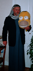 Homer S. with Magnus in Arabian derss