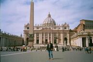 Me in front of Piazza San Pietro.