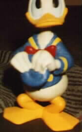 Mr. Donald Duck out of focus at my home in Stockholm...