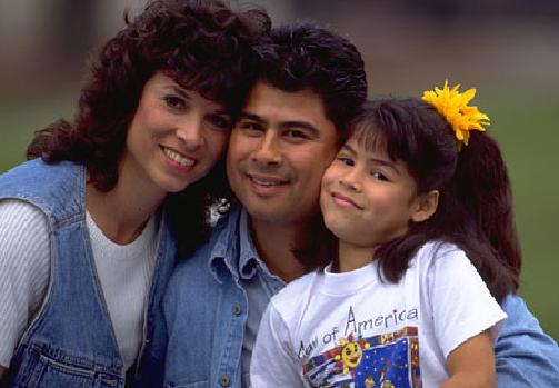 Mom, Dad and Daughter