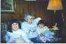 Grandma Kate Dale and Two Great Grand Kids, Summer 1999.