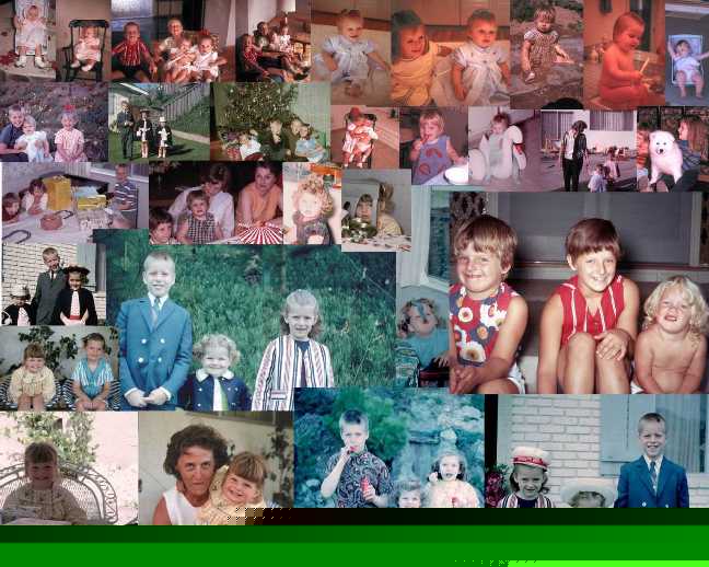 Collage of Jeannine Smith's Young Years.