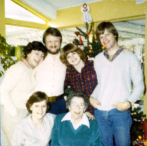 Photo of Joie and Harry Smith Family, December 1981.