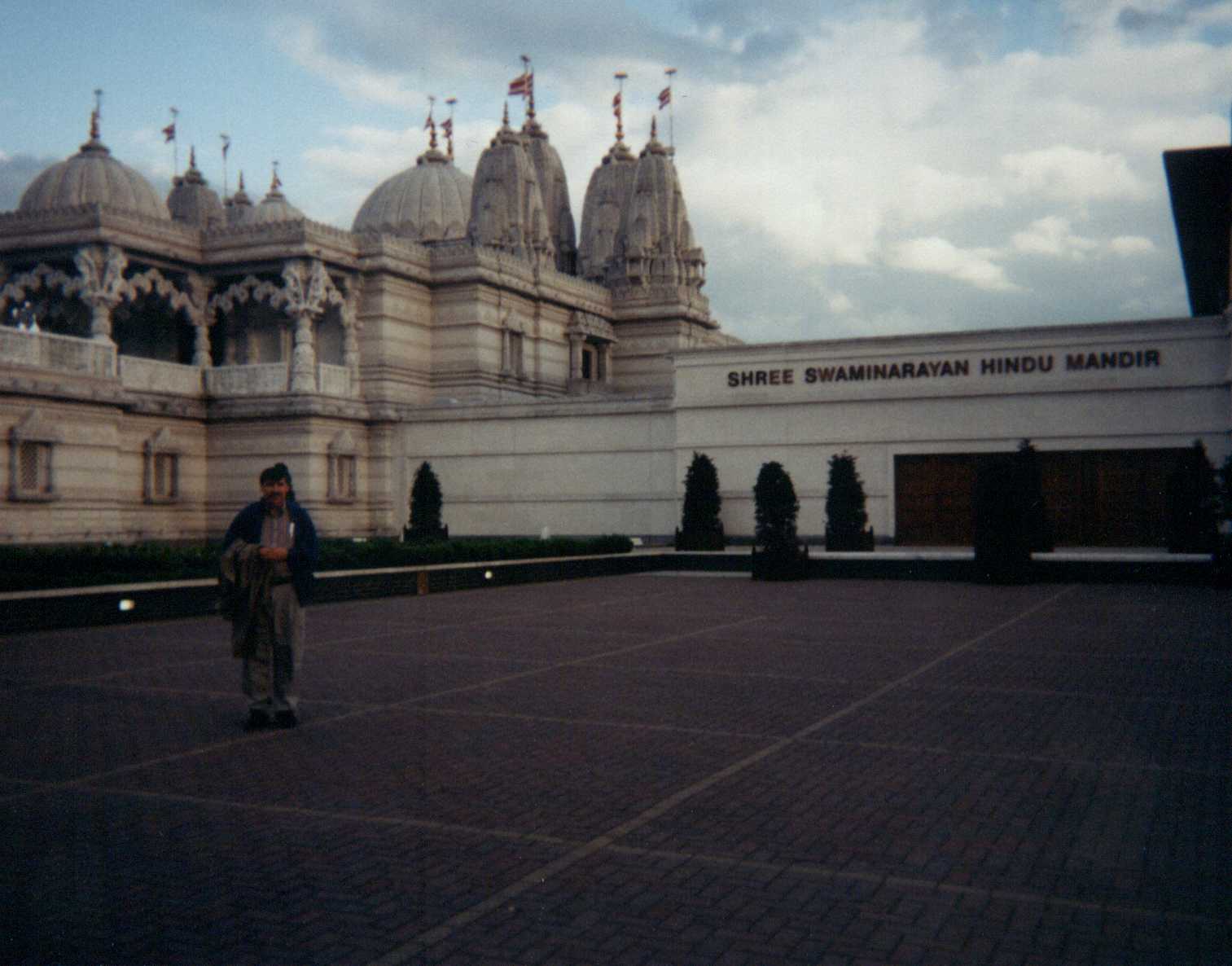 Howard at Neasdon Temple in London