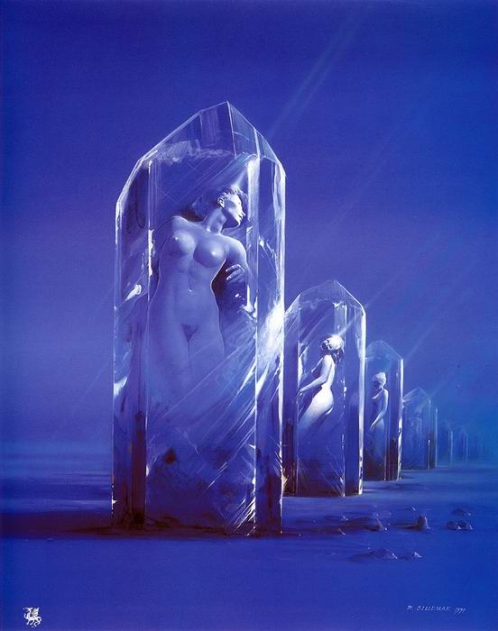 Cristal gerador com "alma" dentro