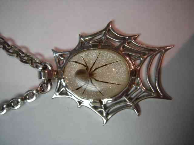 Sterling Silver Web Necklace