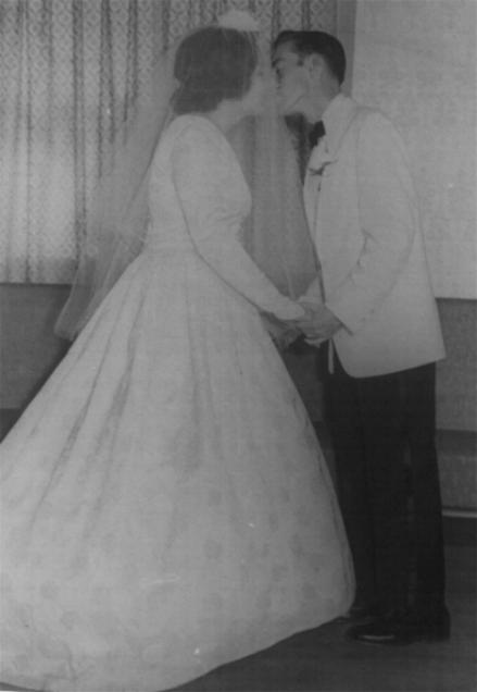 At our wedding reception...September 21st,1963