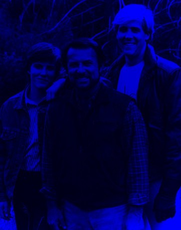 Shane, Robert, and Christian Conrad as Cody, Jesse, and Matt Hawkes