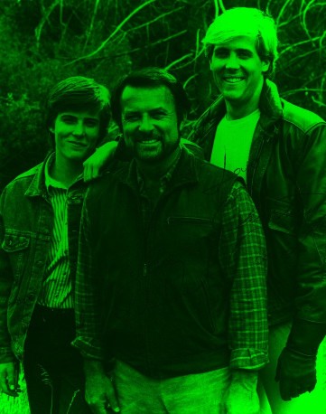 Shane, Robert, and Christian Conrad as Cody, Jesse, and Matt Hawkes