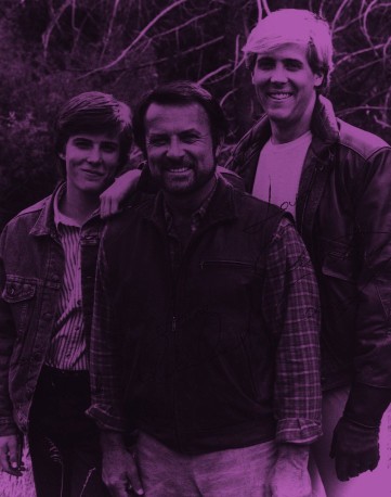Shane, Robert, and Christian Conrad as Cody, Jesse, and Matt Hawkes