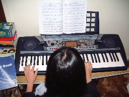 Playing keyboard - 7/2002