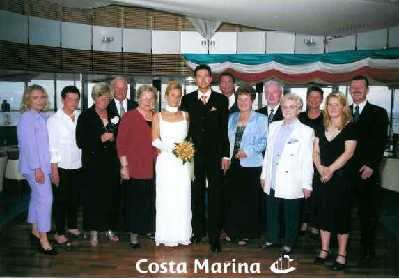 Hochzeitsgesellschaft im Laguna Club auf der Costa Marina