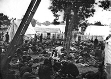 A field hospital