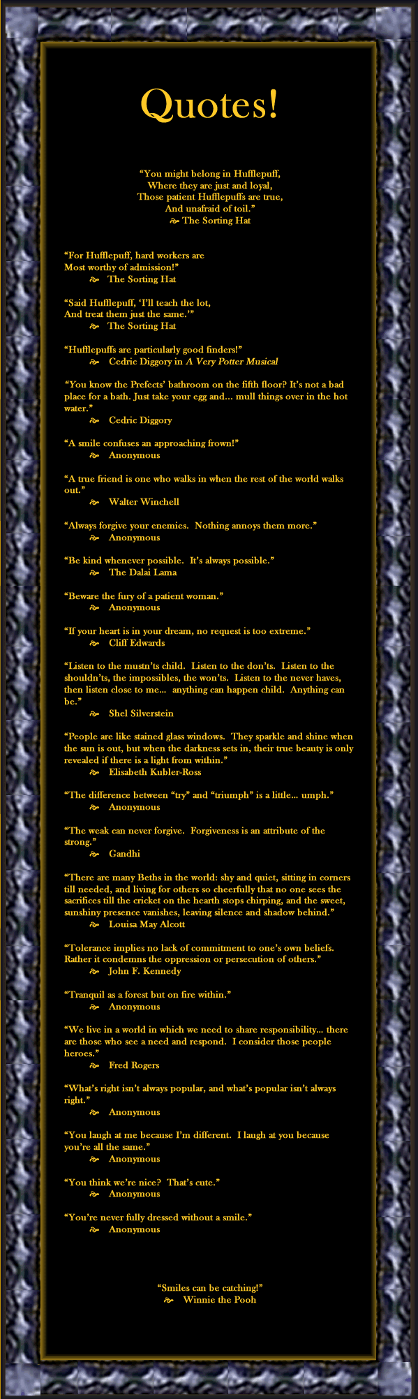 Hufflepuff Quotes