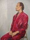 male model in Red Robe