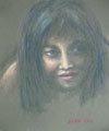 portrait painting of a lady