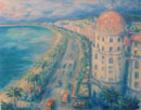 painting of Negresco in Nice