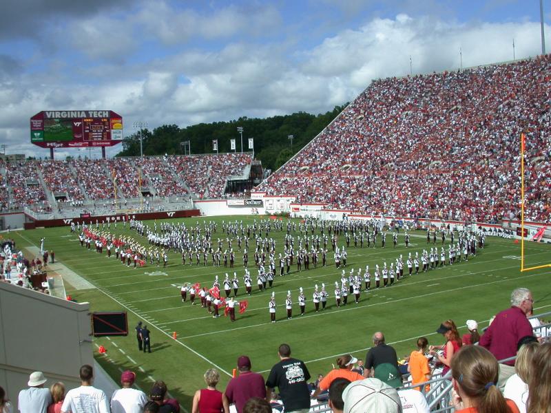 The Marching Virginians on Worsham Field