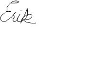 Erik's Signature