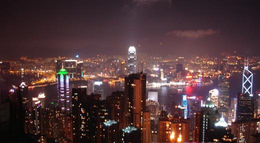Night time over Central Island.