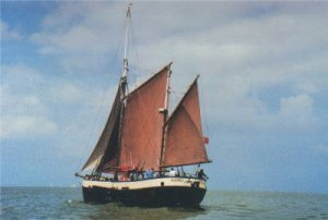 Audrey under full sail