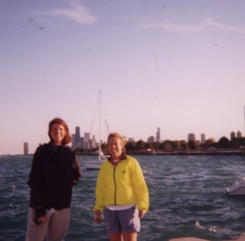 Tall and Short one at Lake Michigan