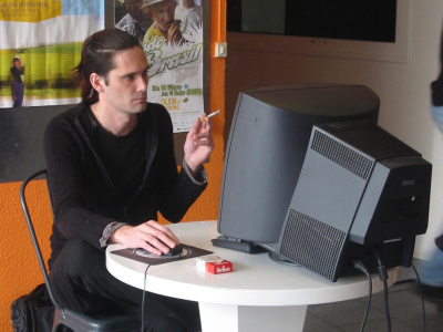 Denis Aubert at the public presentation of the MAO class 
					  at the Atheneum, Dijon, France, May 26, 2005