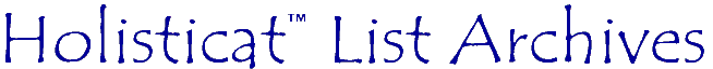 holisticat (tm) list archives