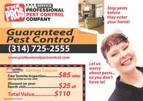 AAA Pest Control Postcard designed by Holley Bakich