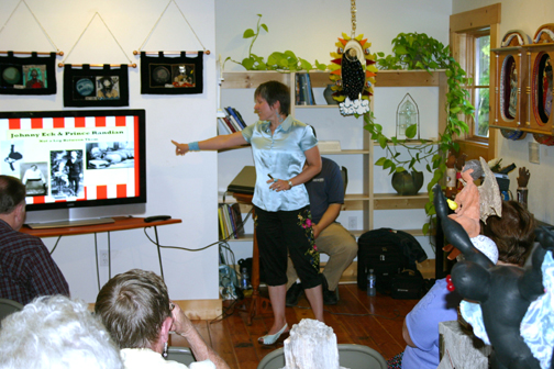 Giving the talk