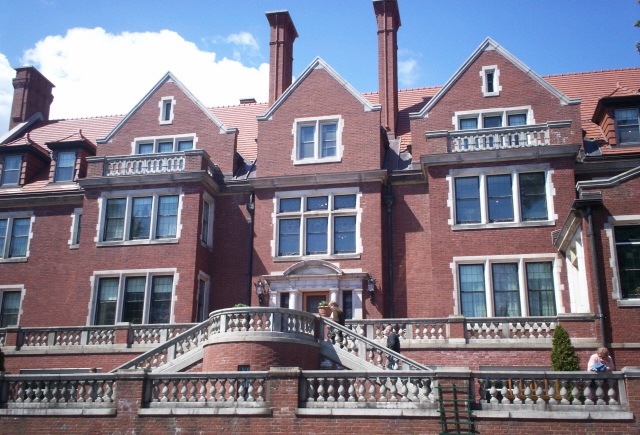 This is the back of Glensheen Mansion.