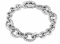 7 inch 18 karat white gold bracelet