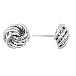 18 KARAT WHITE GOLD EARRING